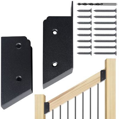 kualitas  Deck Railing Bracket and Deck Baluster Attachments with Up To 200 Lbs Weight Capacity pabrik