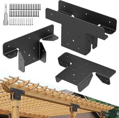 Heavy Duty Pergola Brackets Adjustable Pergola Brackets 4x4 Fence Post Brackets untuk Metal Post ke Kayu