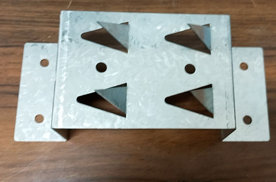 Klip penyambung sudut akustik, bracket pemasangan logam perak untuk panel akustik, perangkat keras pemasangan wall soundproofing