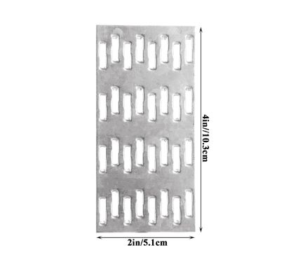 Piring Truss Pronged Flat Piring Piring Perbaikan Tie Plate Bracket Baja Galvanis 1Mm Tepi kuku Ketinggian 8mm Untuk atap Trusses Konektor Kayu Kayu