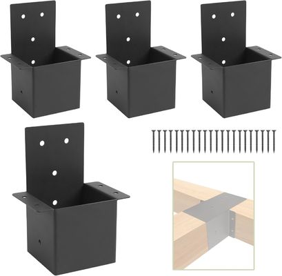 Pergola Brackets 4x4 Rafter Post Brackets Pergola Kit Gazebo Brackets Wall Mount Bracket Kit untuk Post Kayu Pergola Post Connector atau Deck Railing