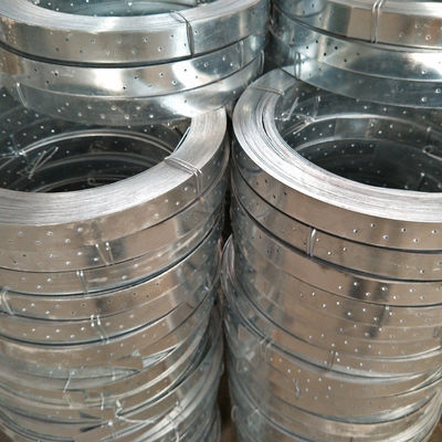 Galvanized Steel Punched Strapping Konektor Bangunan & Bracing Strap