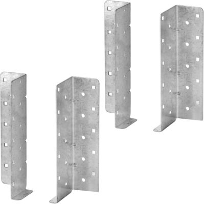 Baja Galvanis Split Joist Hanger Wall Mount Joist Bracket Hurricane Ties Untuk Balok