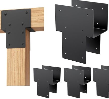 Heavy-Duty Steel Post Caps Tie Bracket Untuk Menghubungkan Kayu Gazebo Deck Patio Post Kayu Balok Bracket Bahan Logam