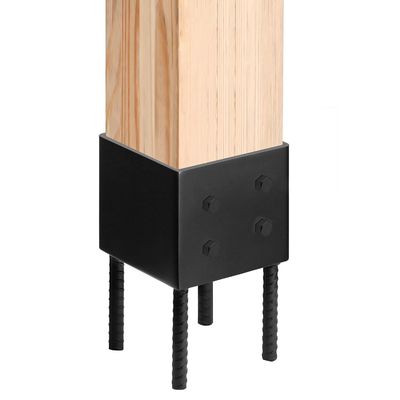 4x4 Post Base Holder Ground Spike Penggunaan Untuk Dek Beton