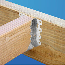 2x6 Galvanized Joist Hanger dengan 20 Gauge Metal untuk Hurricane Tie dan Rafter Bracket Aplikasi